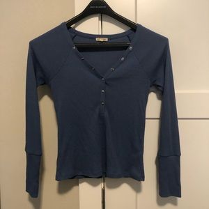 Blue button down long sleeve